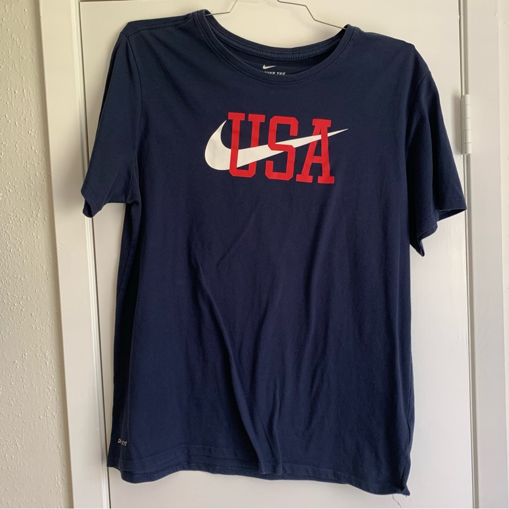 Nike Men's Dark Blue USA Graphic Tee
